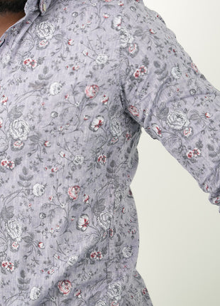 Chemise Floral Élégante Pour Hommes