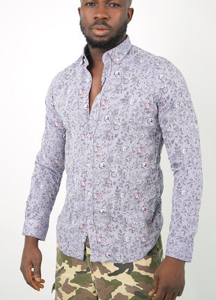 Chemise Floral Élégante Pour Hommes