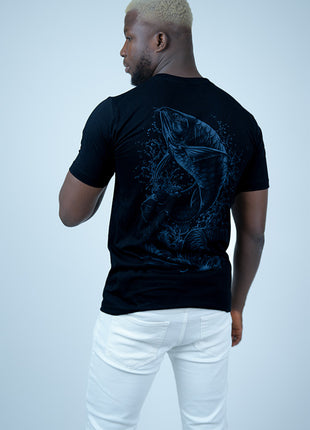 T-Shirt Noir "Vigueur Aquatique"