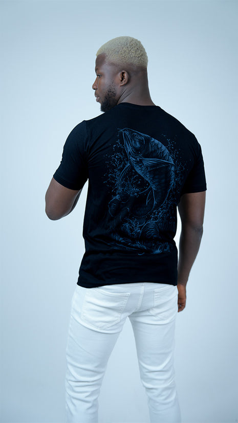 T-Shirt Noir "Vigueur Aquatique"