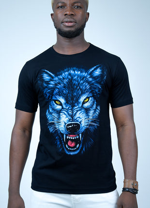 T-Shirt Noir "Esprit du Loup"