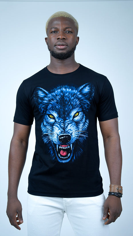 T-Shirt Noir "Esprit du Loup"