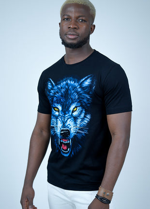 T-Shirt Noir "Esprit du Loup"