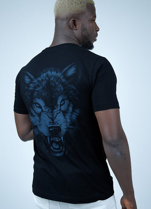 T-Shirt Noir "Esprit du Loup"