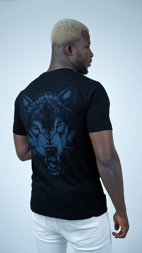 T-Shirt Noir "Esprit du Loup"