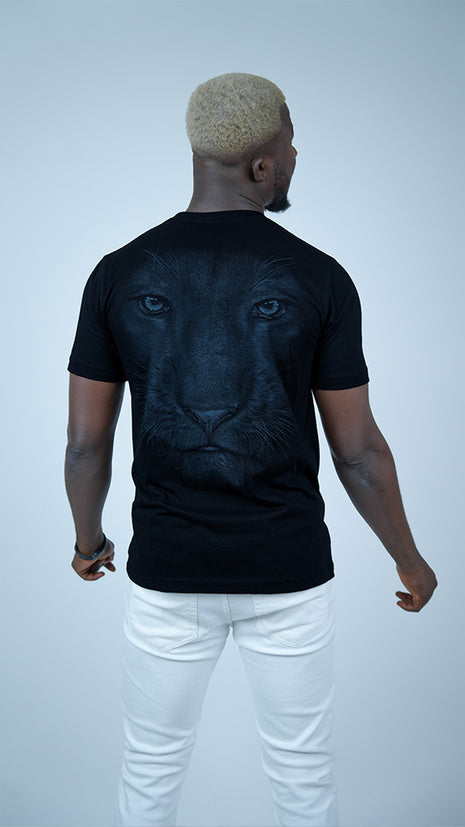 T-Shirt Noir "Regard de Panthère"