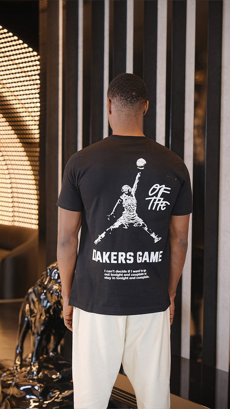 T-Shirt AJ Noir 'Lakers Game'