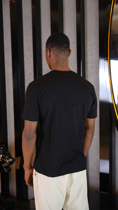 T-shirt EA Noir en Coton Premium