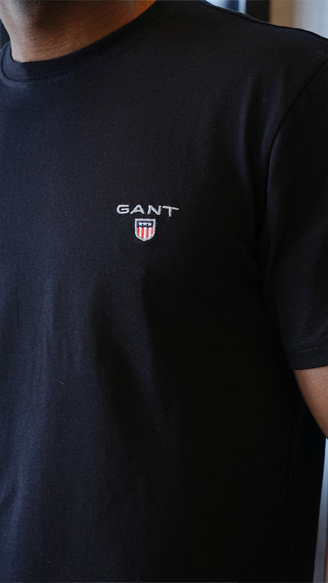 T-shirt GANT Noir Classique