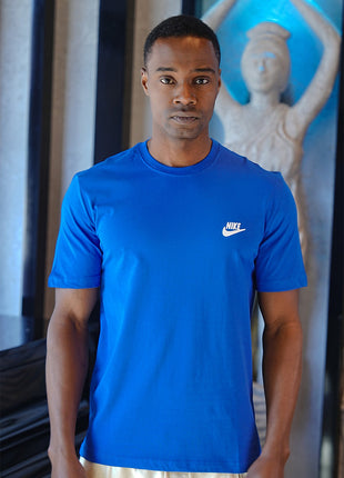 T-shirt Nike Bleu en Coton Premium