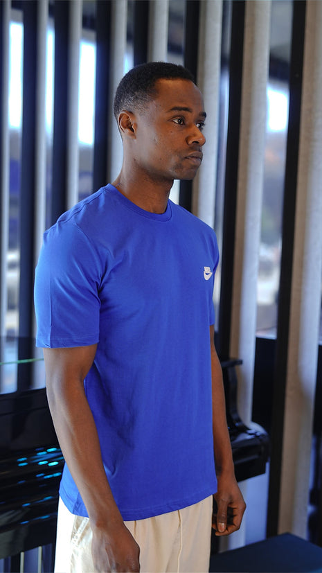 T-shirt Nike Bleu en Coton Premium