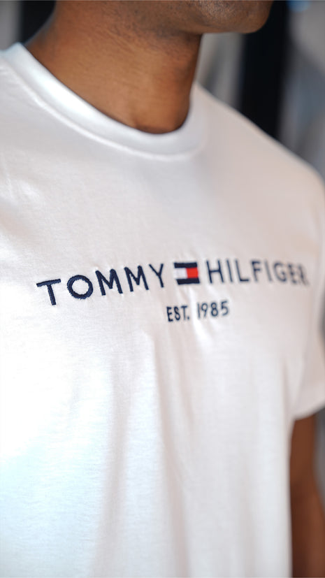 T-Shirt Classique Blanc Tommy Hilfiger