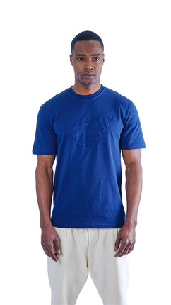 T-shirt EA Bleu en Coton Premium