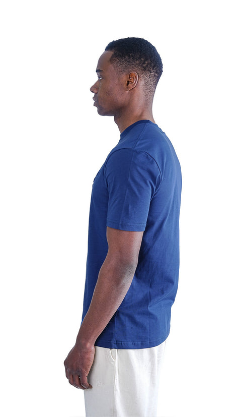 T-shirt EA Bleu en Coton Premium