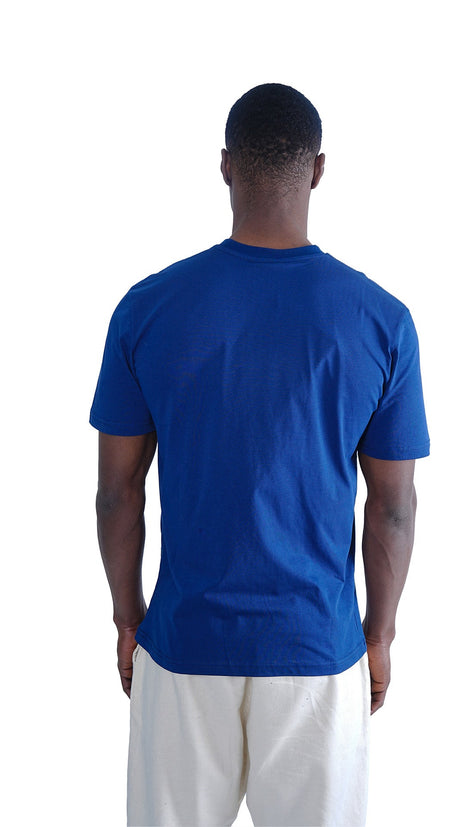 T-shirt EA Bleu en Coton Premium