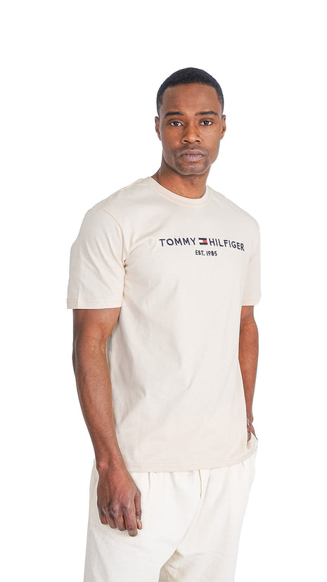 T-Shirt Classique Beige Tommy Hilfiger