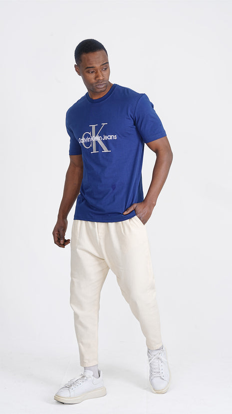 T-shirt CK Bleu en Coton Premium