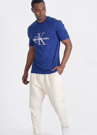 T-shirt CK Bleu en Coton Premium