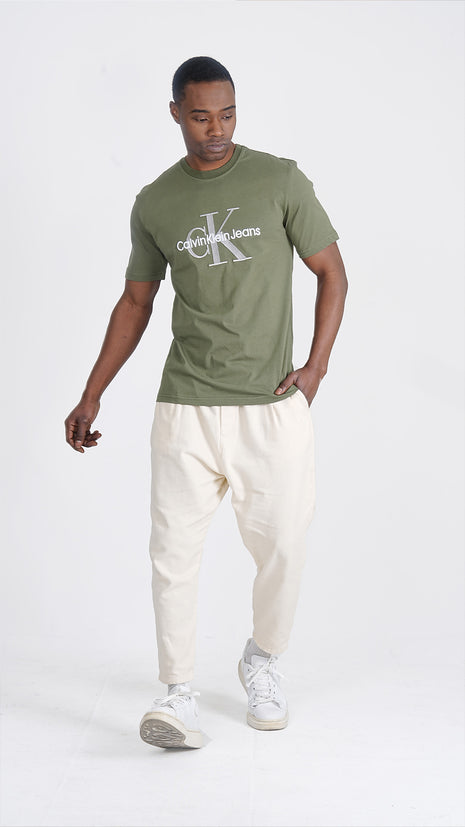 T-shirt CK Vert en Coton Premium