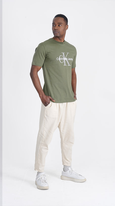 T-shirt CK Vert en Coton Premium