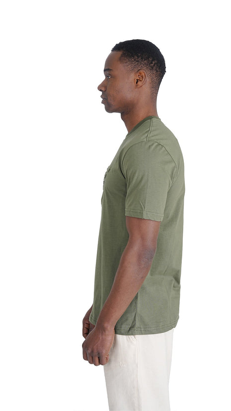 T-shirt EA Vert en Coton Premium