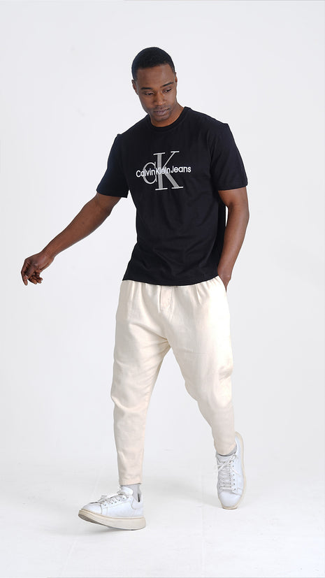 T-shirt CK Noir en Coton Premium