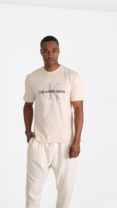 T-shirt CK Beige en Coton Premium