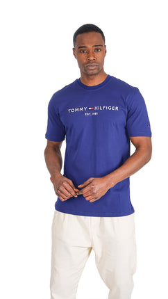 T-Shirt Classique Bleu Tommy Hilfiger