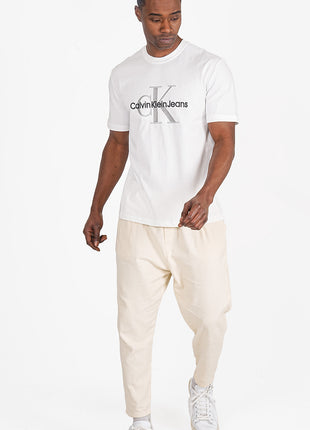 T-shirt CK Blanc en Coton Premium