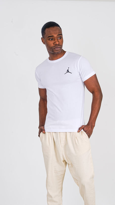 T-Shirt Sportif Blanc Dynamique