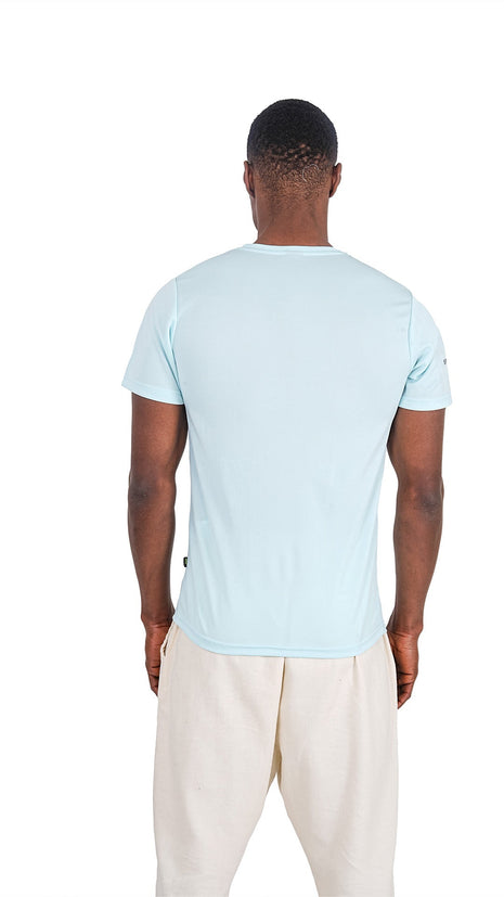 T-Shirt Performance Bleu Pastel