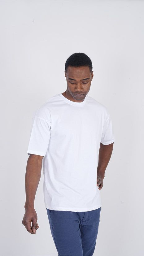 T-Shirt Classique en Coton Blanc