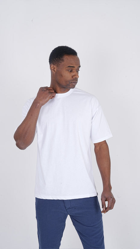 T-Shirt Classique en Coton Blanc