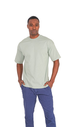 T-Shirt Classique en Coton Vert d'Eau