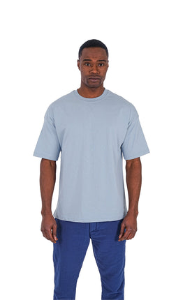 T-Shirt Classique en Coton Bleu