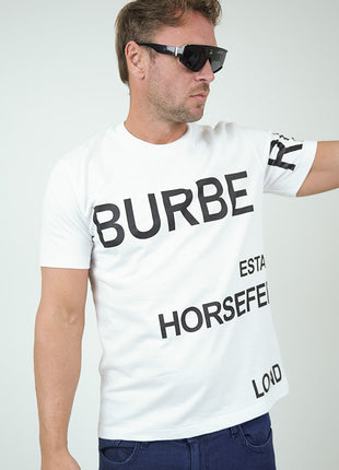 T-Shirt Burberry Avec Typographie Audacieuse