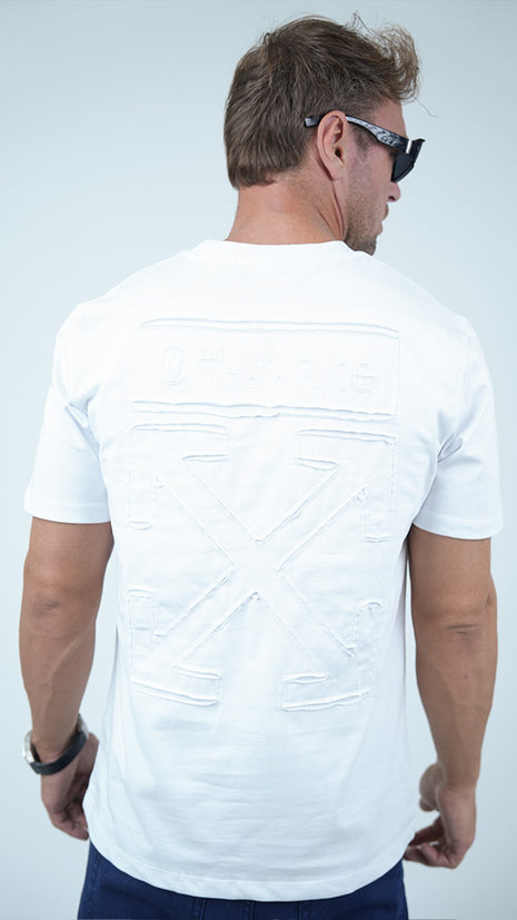 T-Shirt Off White À Relief Signature