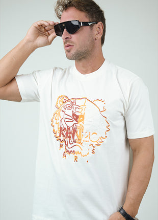 T-Shirt Kenzo Graphique Lion Urbain