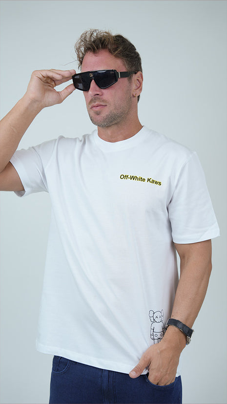 T-Shirt Off-White Contemporain