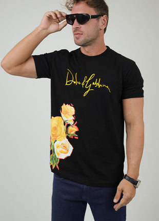 T-Shirt Floral Dolce And Gabbana