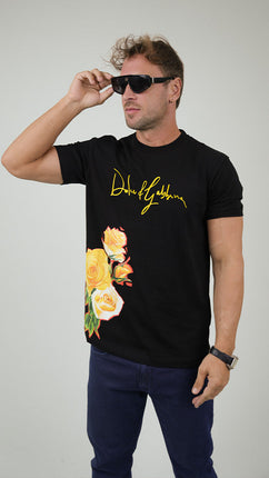 T-Shirt Floral Dolce And Gabbana