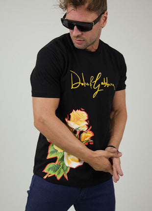 T-Shirt Floral Dolce And Gabbana