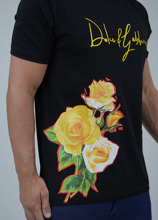 T-Shirt Floral Dolce And Gabbana