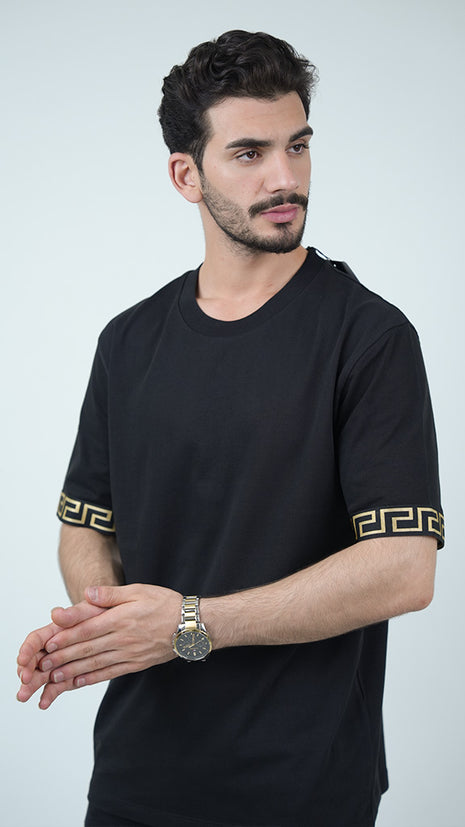 T-Shirt Versace Élégant avec Détails Graphiques