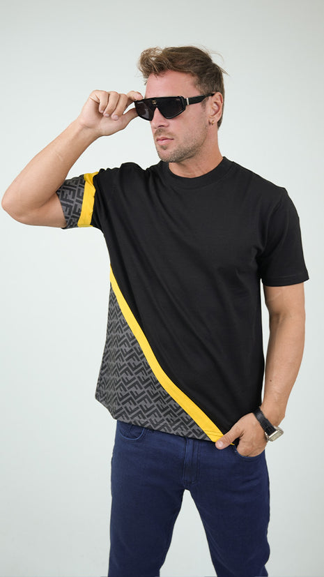 T-Shirt Fendi Diagonale Graphique