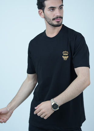 T-Shirt Dolce And Gabbana Avec Broderie Dorée