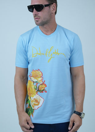 T-Shirt Floral Dolce And Gabbana