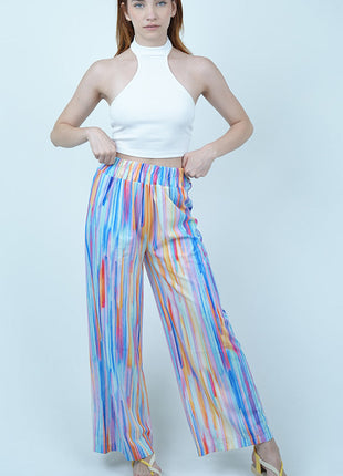 Pantalon Palazzo Pastel