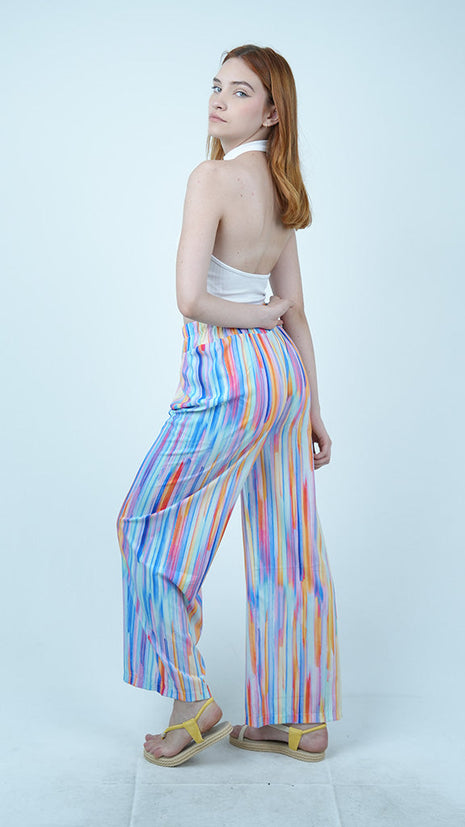 Pantalon Palazzo Pastel