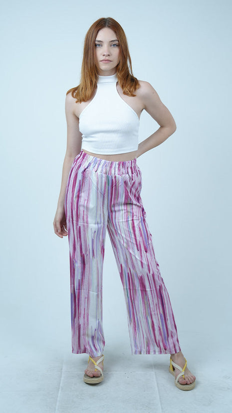 Pantalon Palazzo Pastel